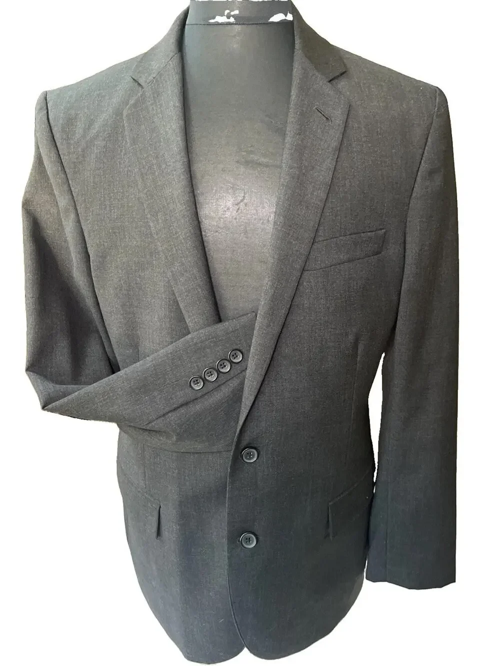 J Crew Men’s Grey 2 Button Wool Blend Blazer 42R